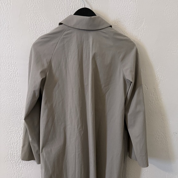 Theory Trench Coat Women's Size Large Button Tan with Detachable Hood - Picture 7 of 16